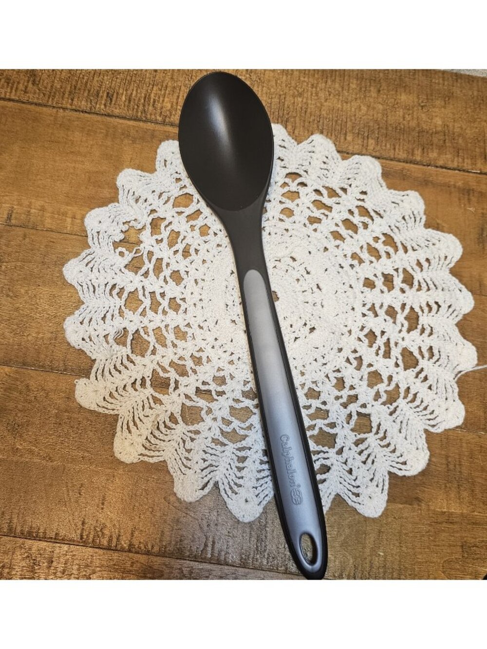 Calphalon Gray/ Black Nylon Plastic Cooking Serving Spoon 0572319
